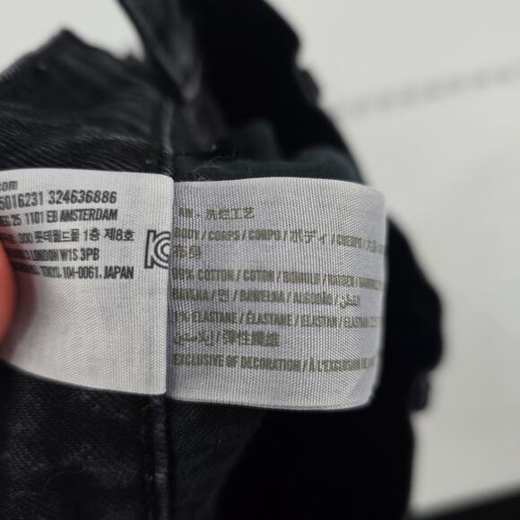 Abercrombie & Fitch 90's straight ultra high rise jeans 29/8 blue denim black - Picture 11 of 12